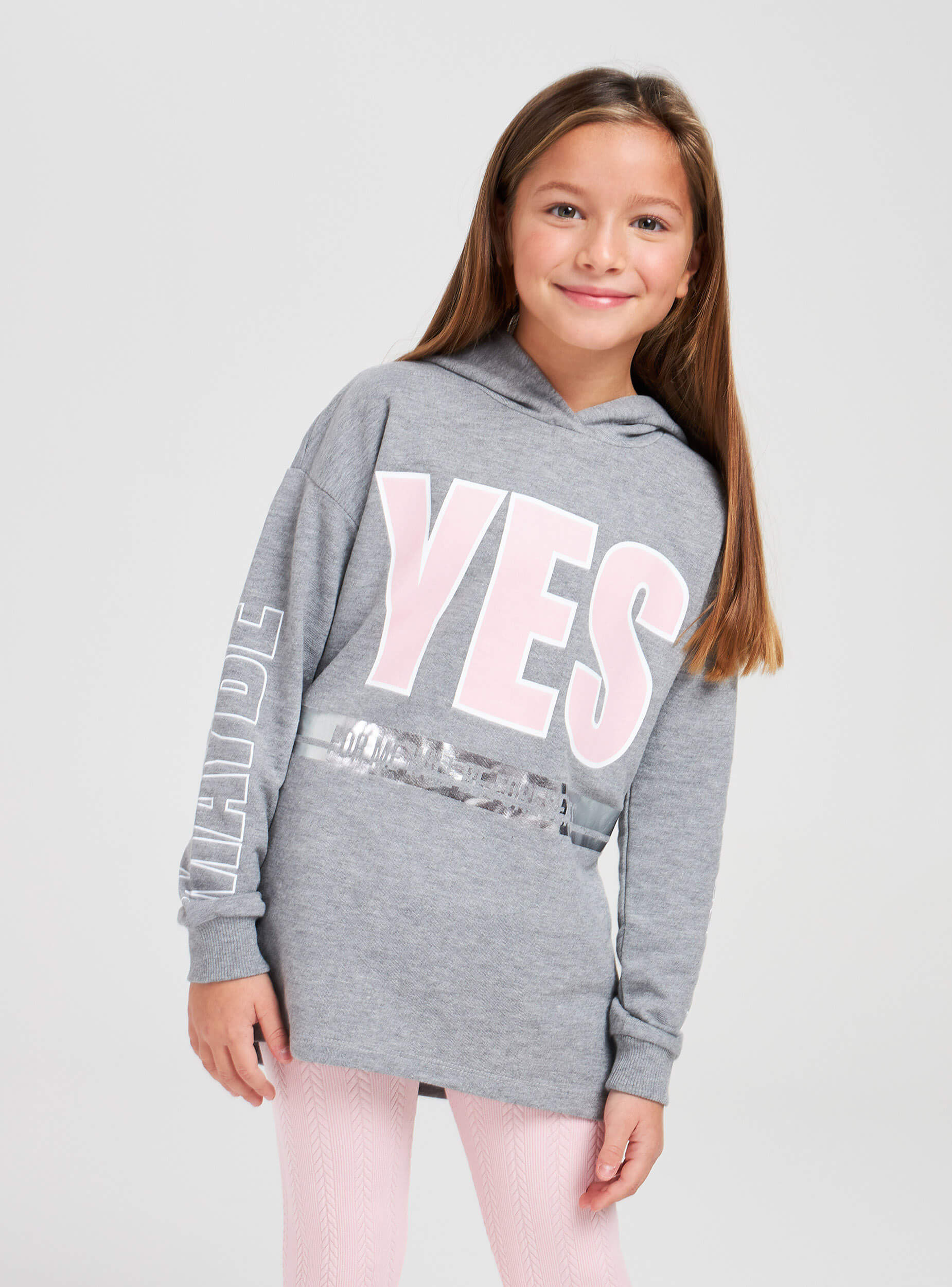 grey slogan sweatshirt