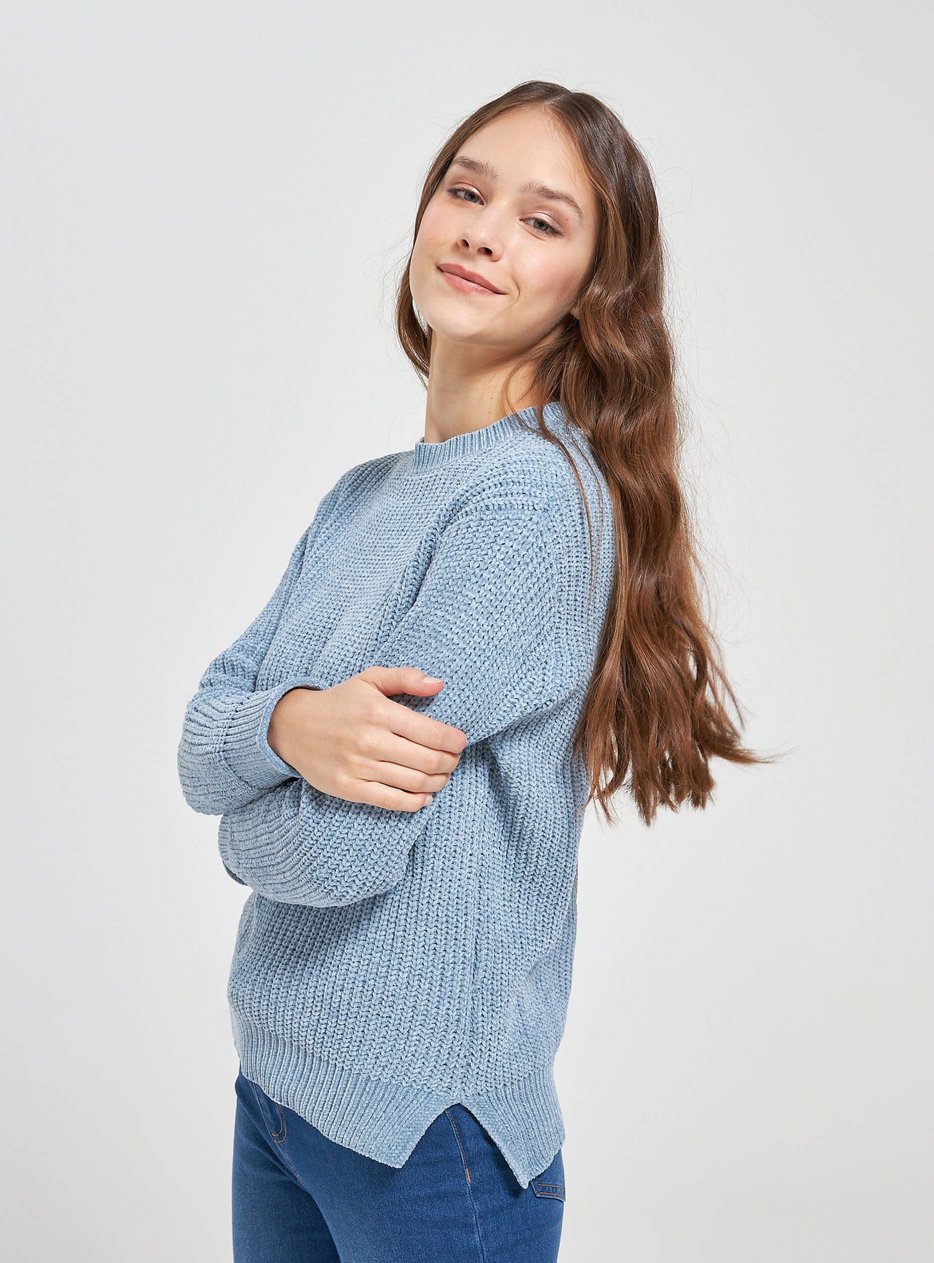 sky blue colour sweatshirt