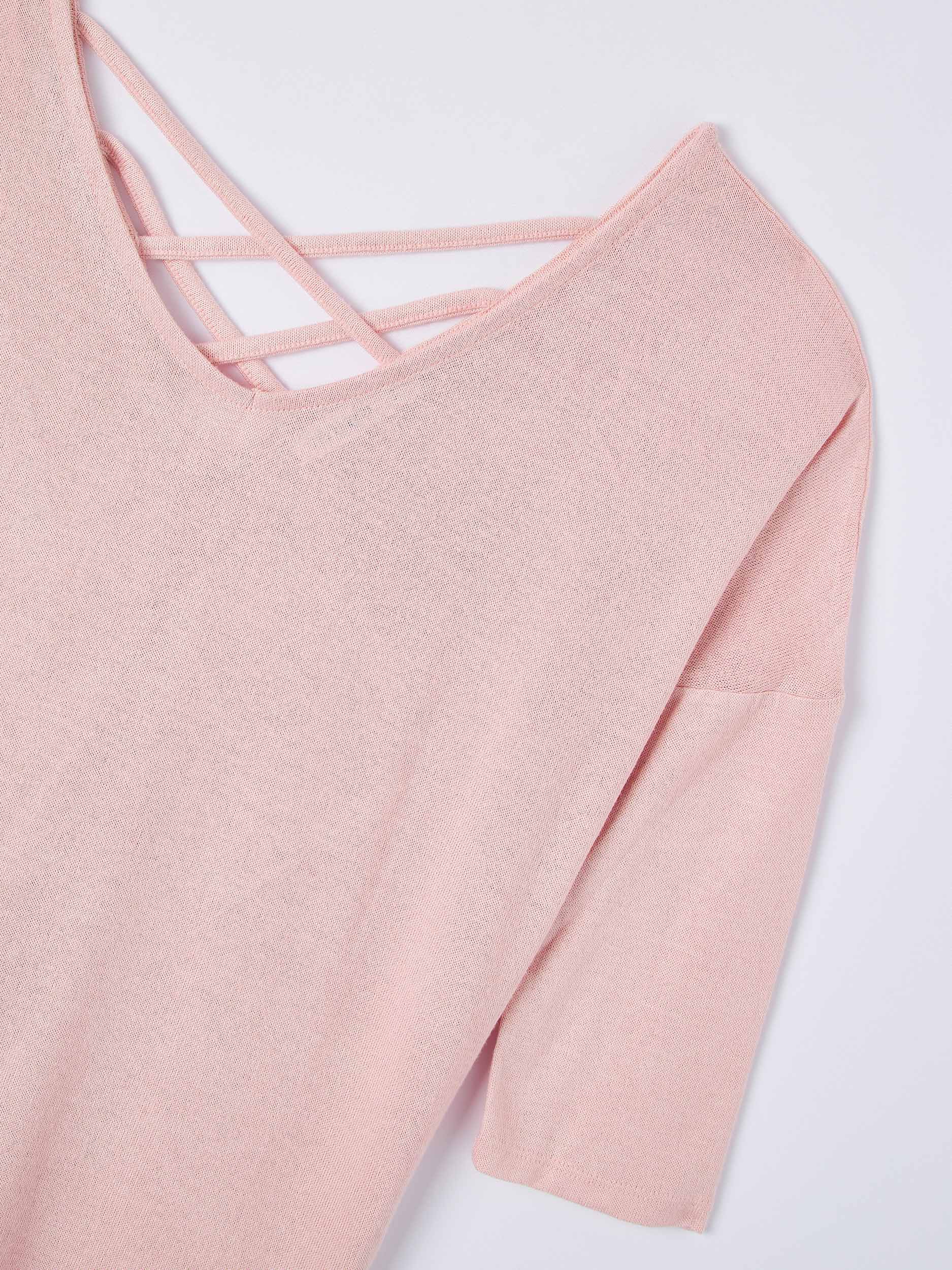 pink light sweater