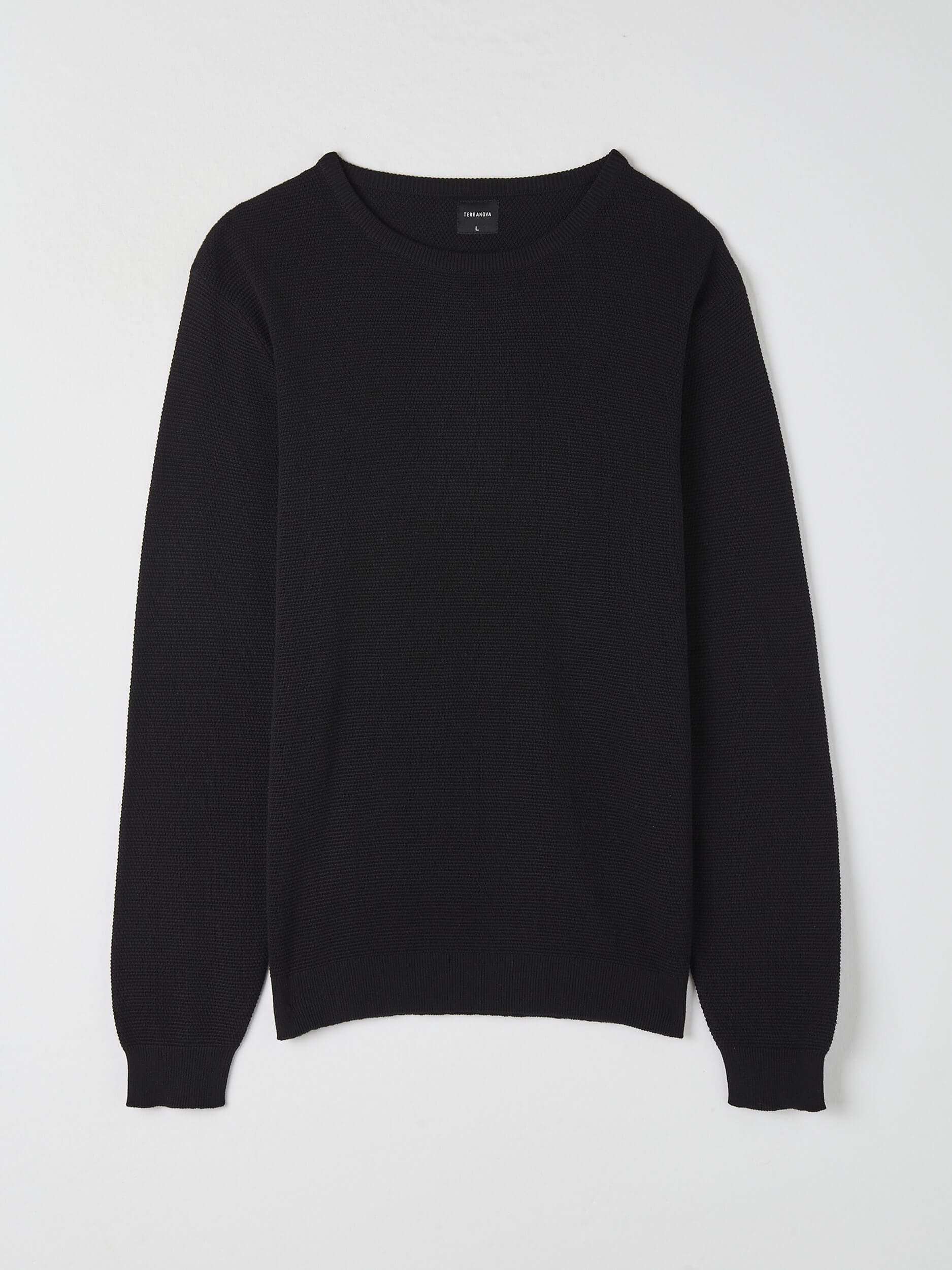 plain black jumper