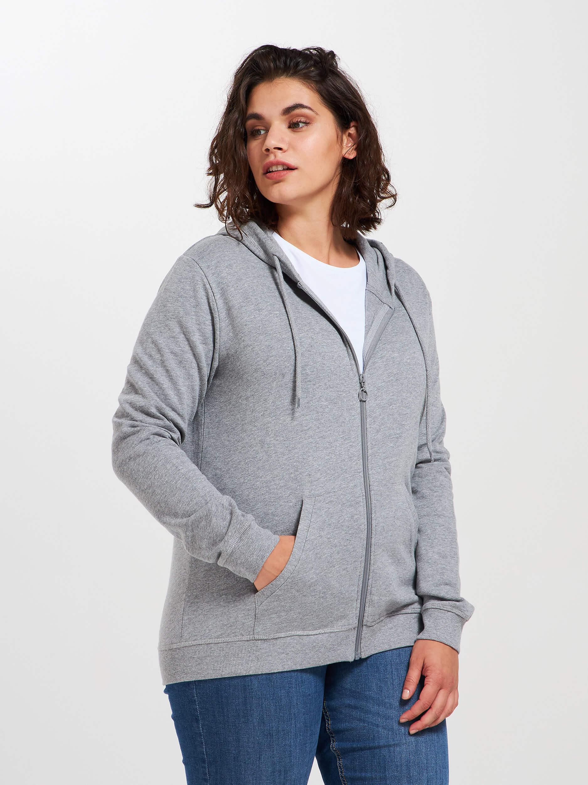 jeans hooded shirt
