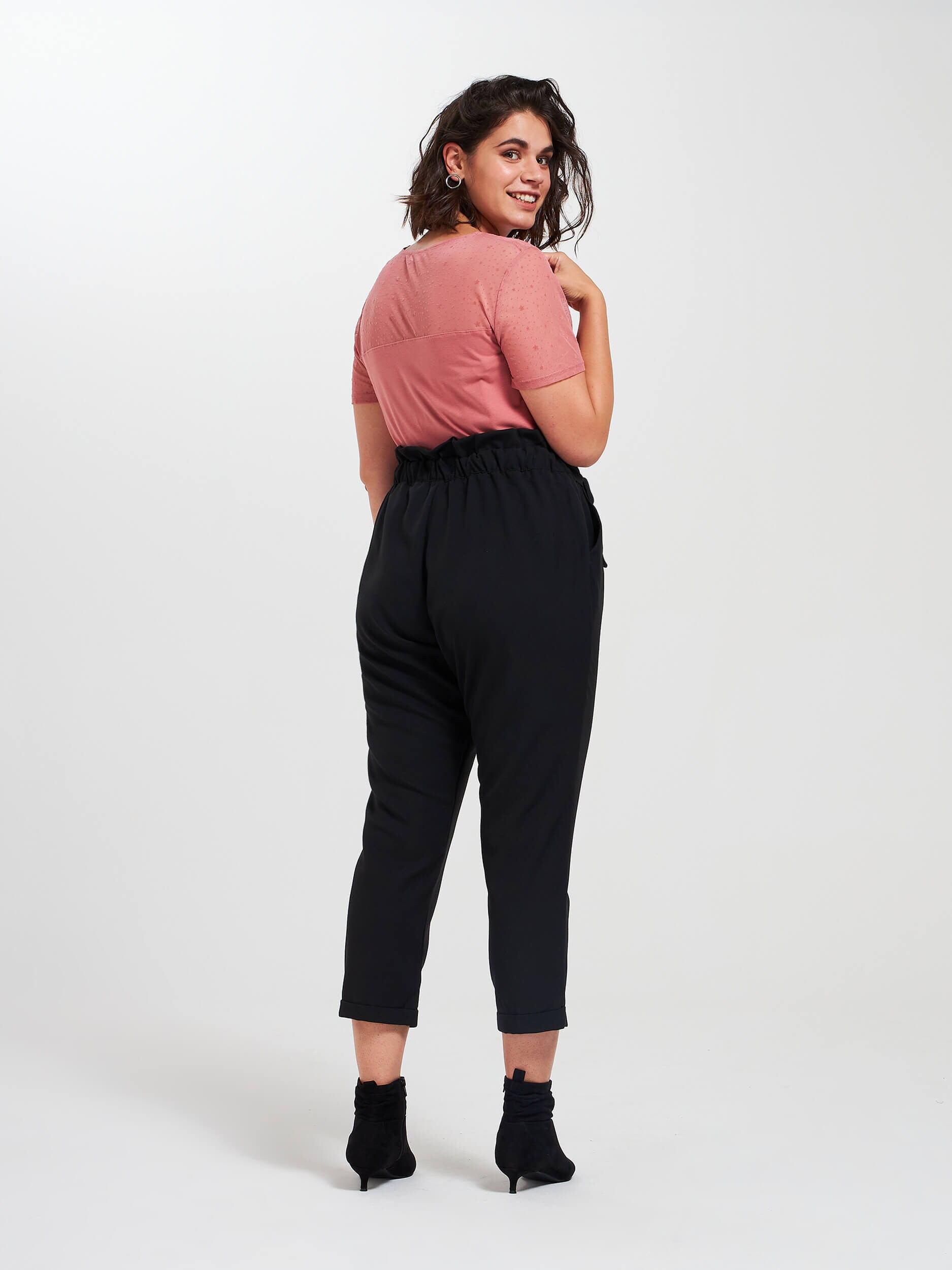 paper bag trousers plus size