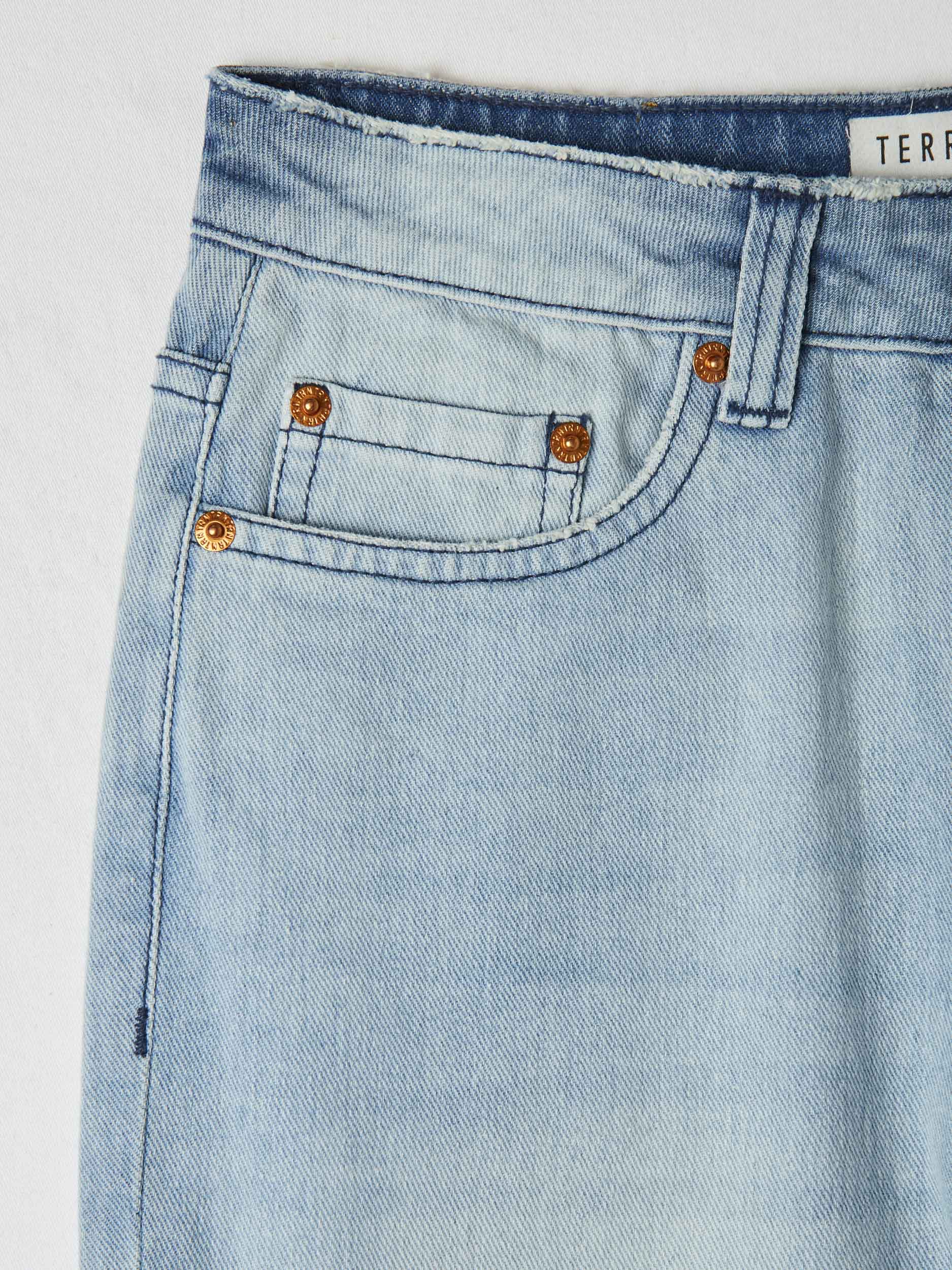 blue ripped mom jeans womens