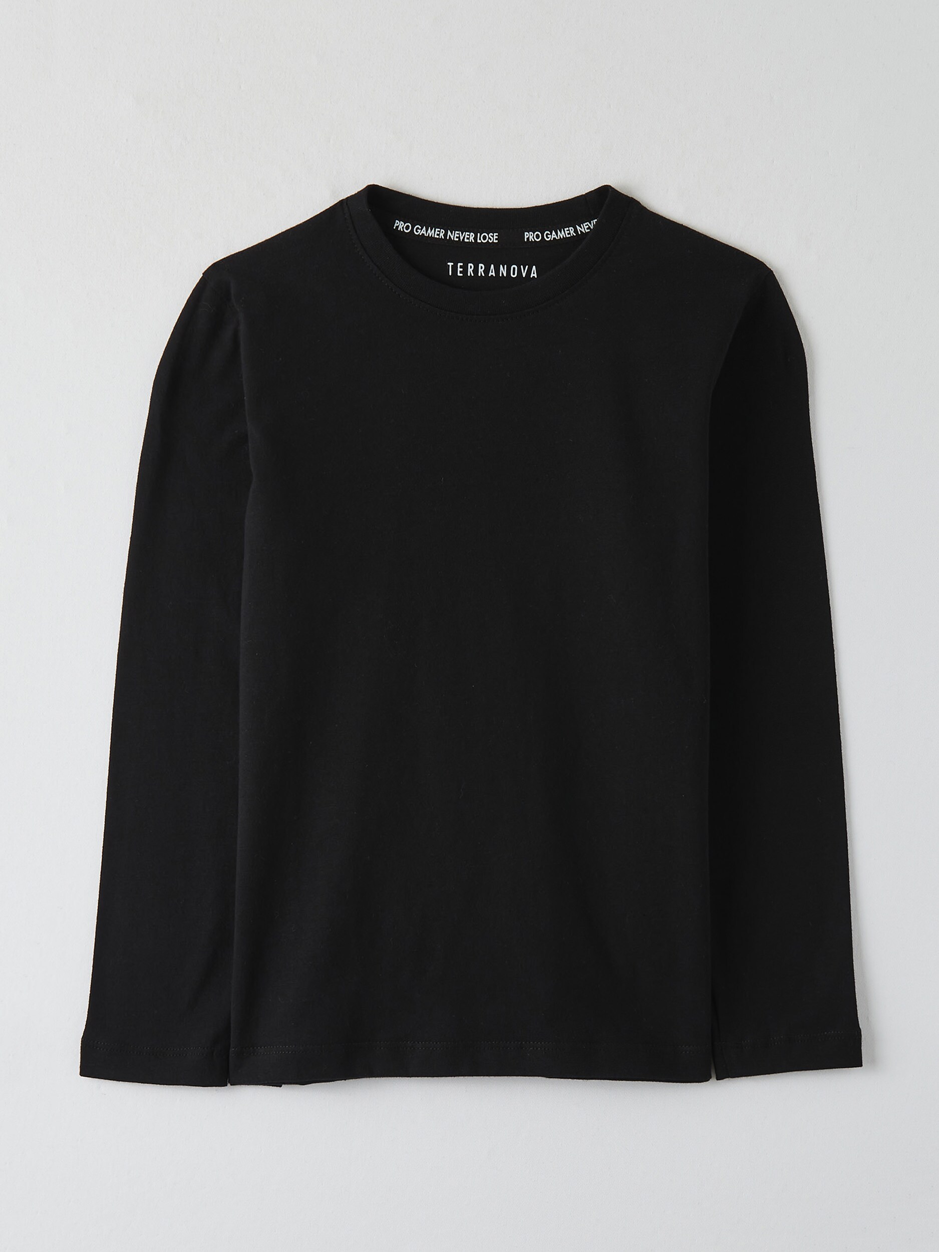 boys plain black shirt