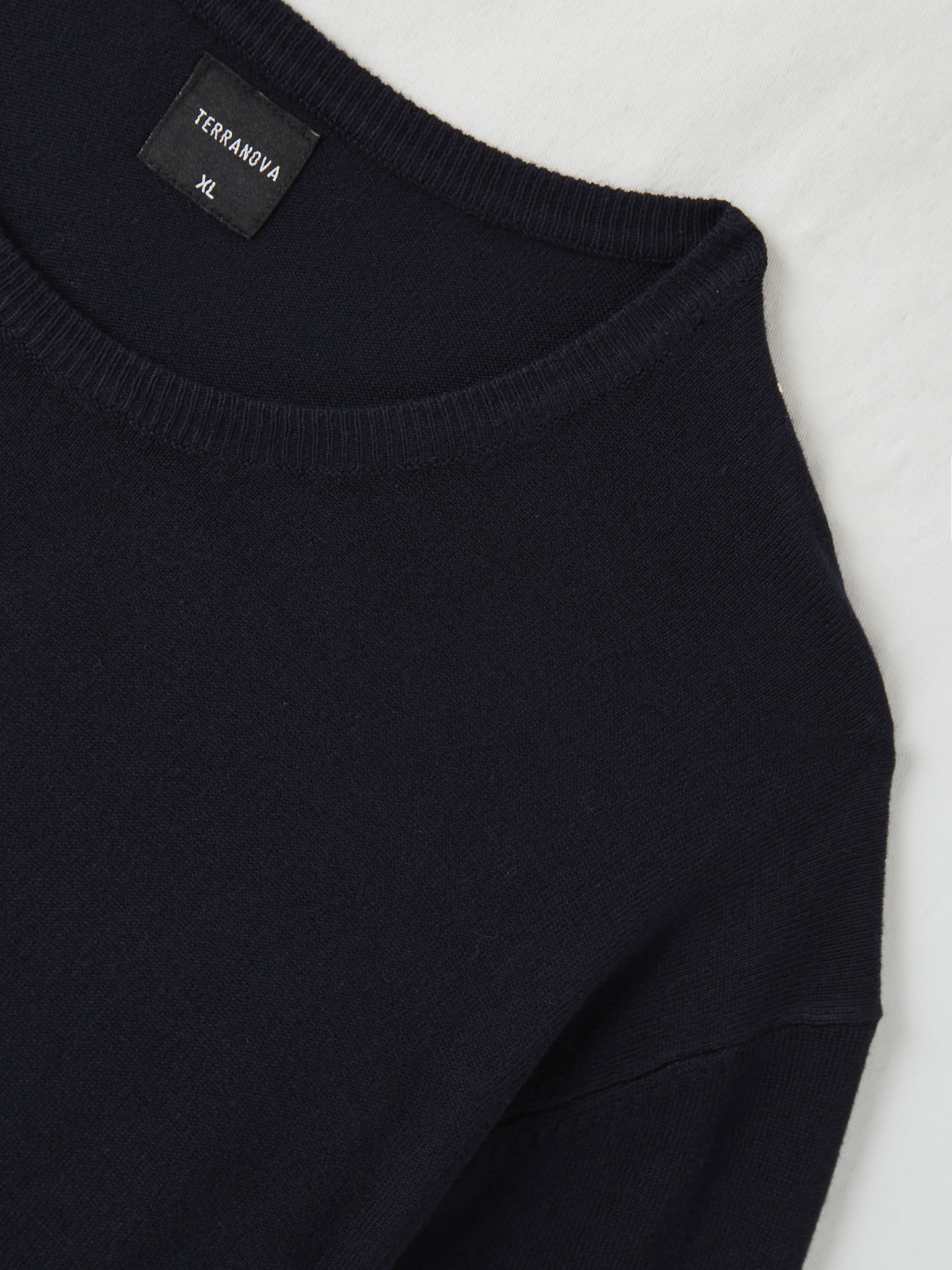 plain navy jumper
