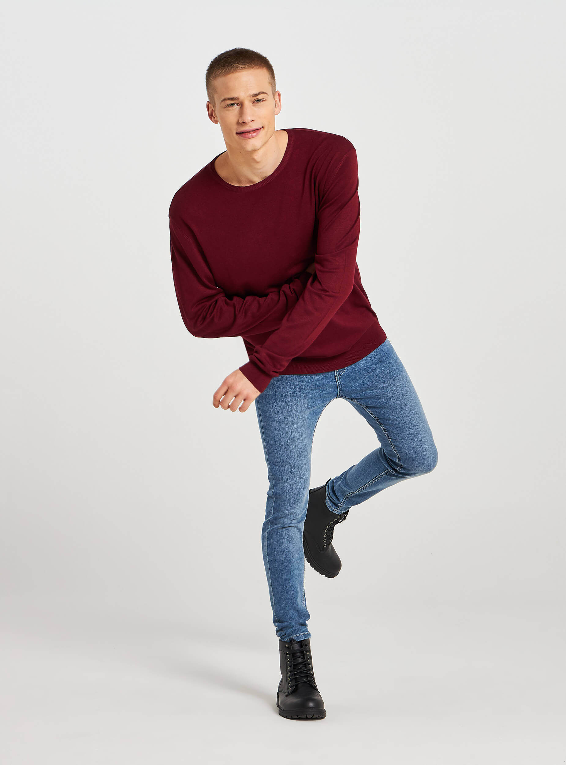 plain crew neck sweater