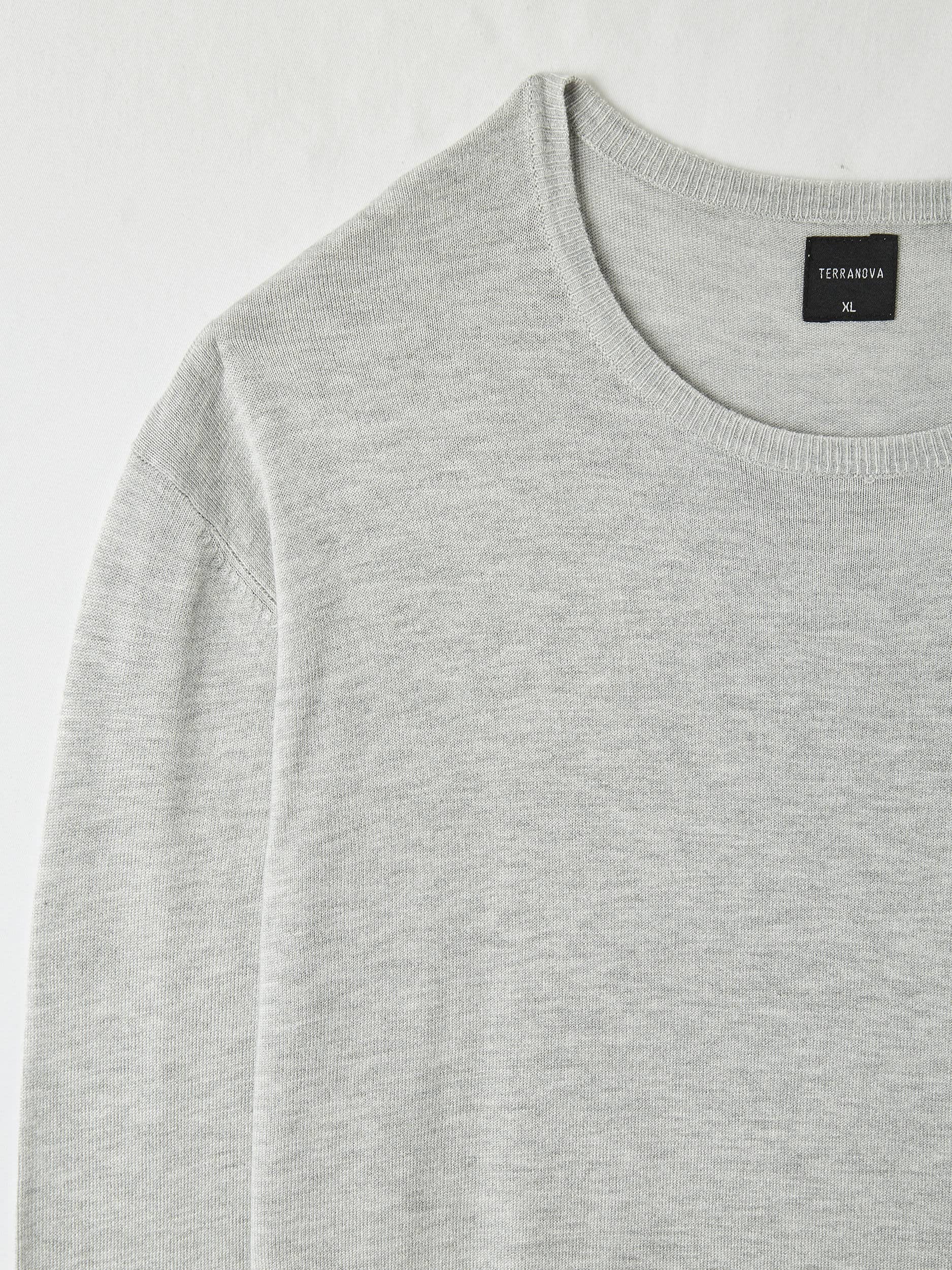 plain white crew neck jumper