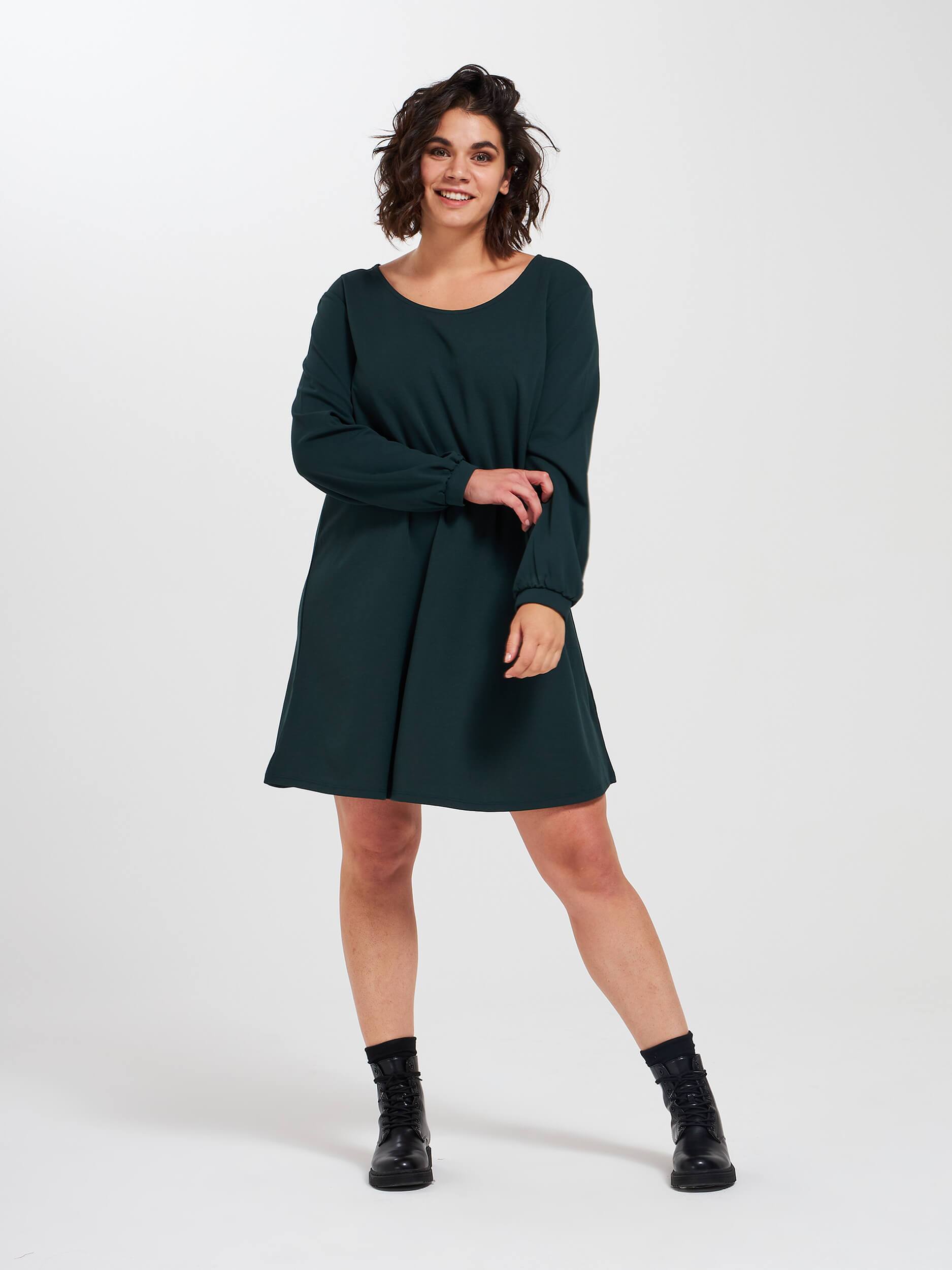 plain green dress