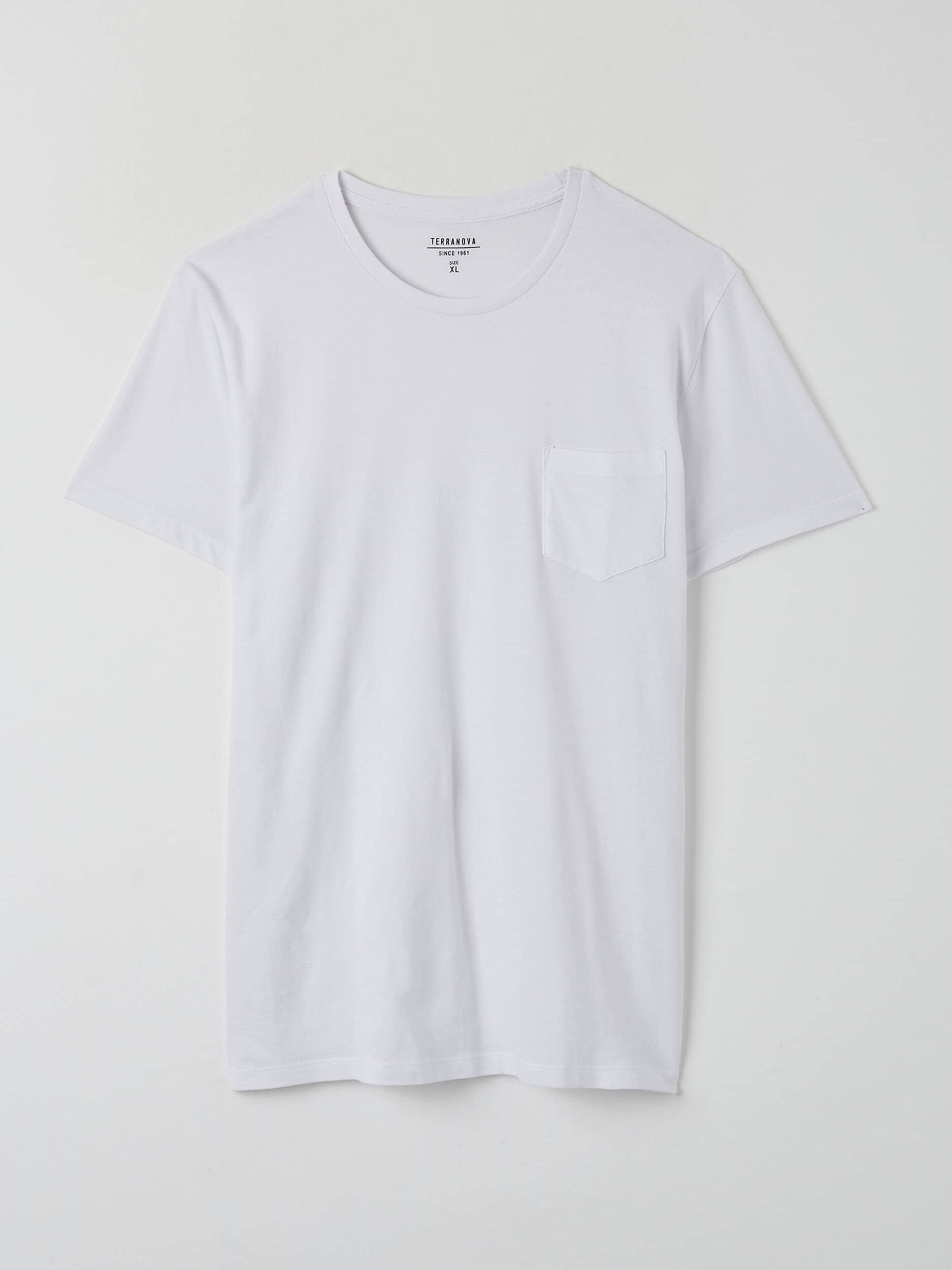 plain white shirt with pocket