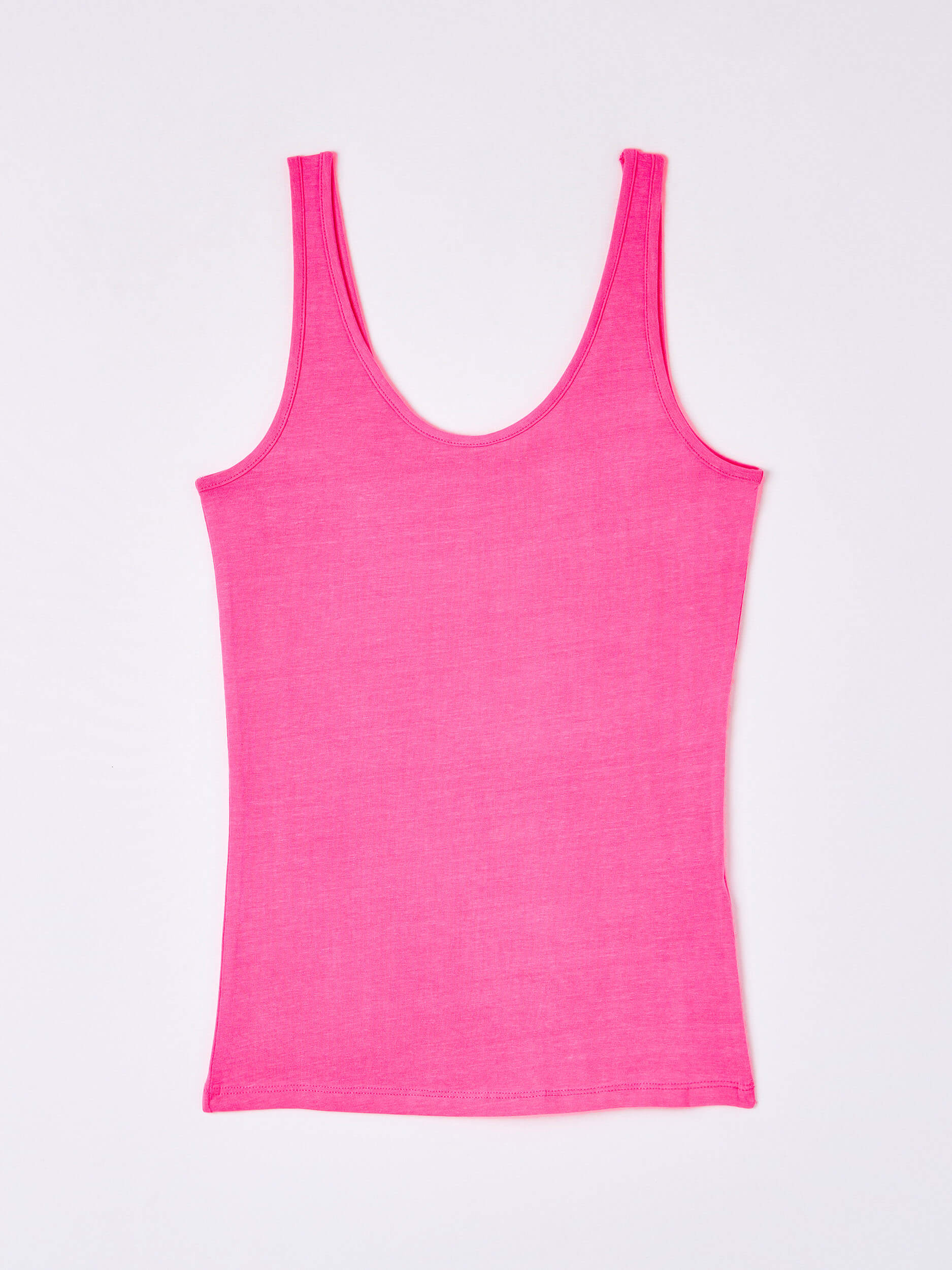 My Custom Style Canotta Canottiera Poliestere Sport Donna Fucsia Fluo.Taglia L