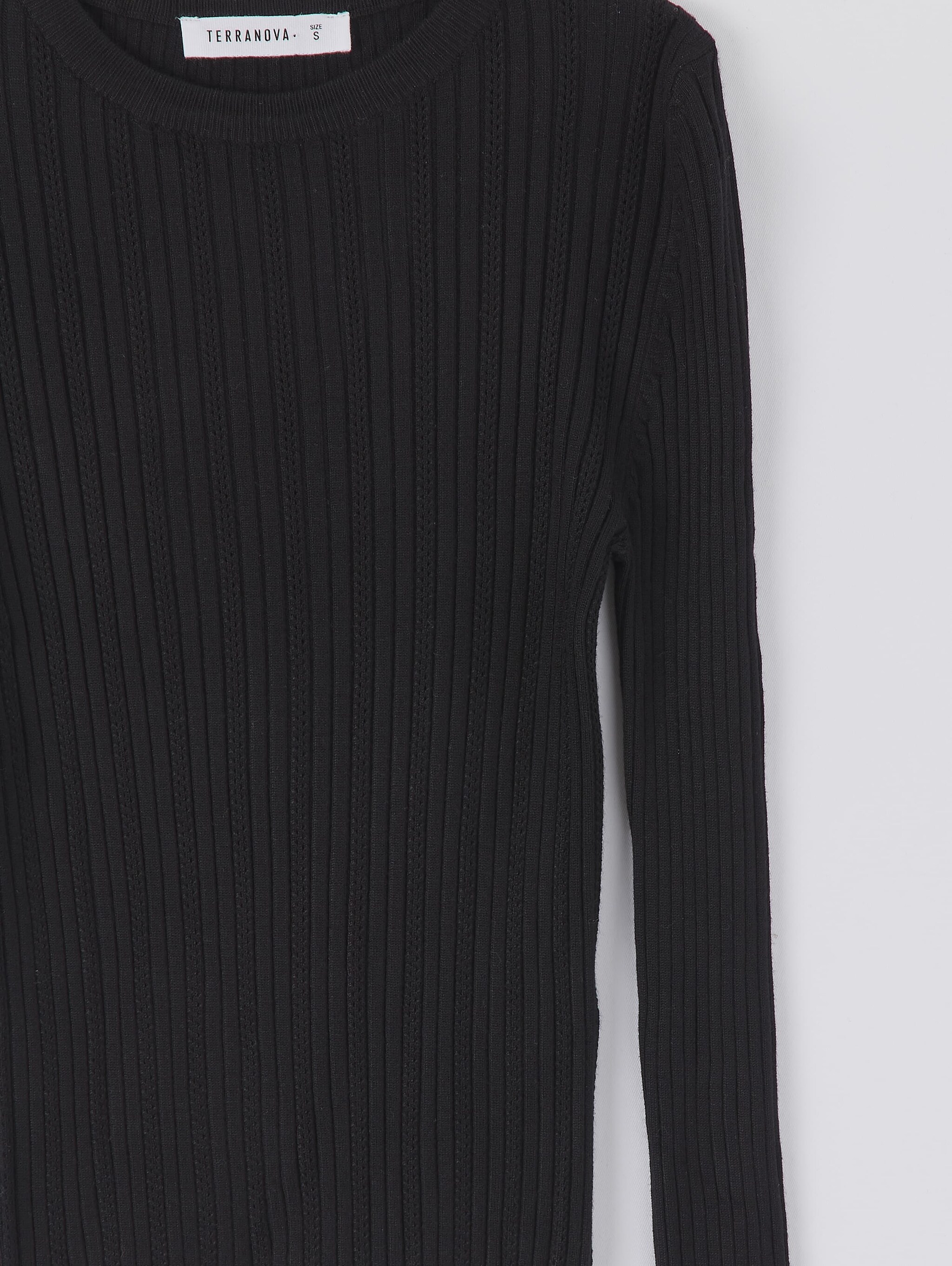 white open knit sweater
