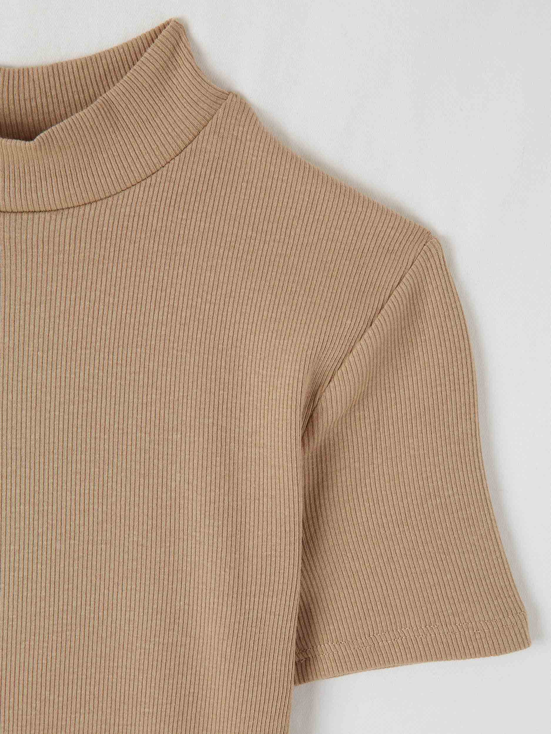 mock turtleneck tee