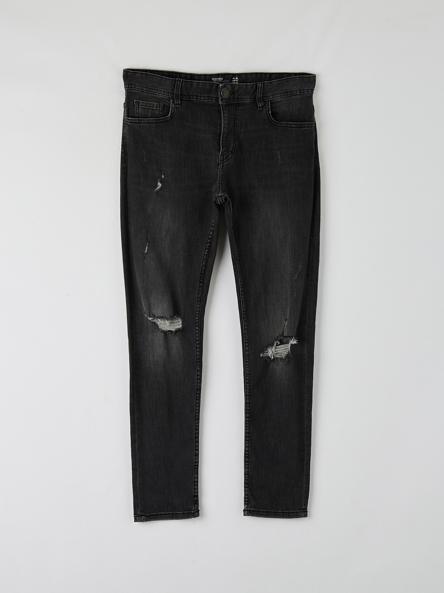 cheap black ripped skinny jeans