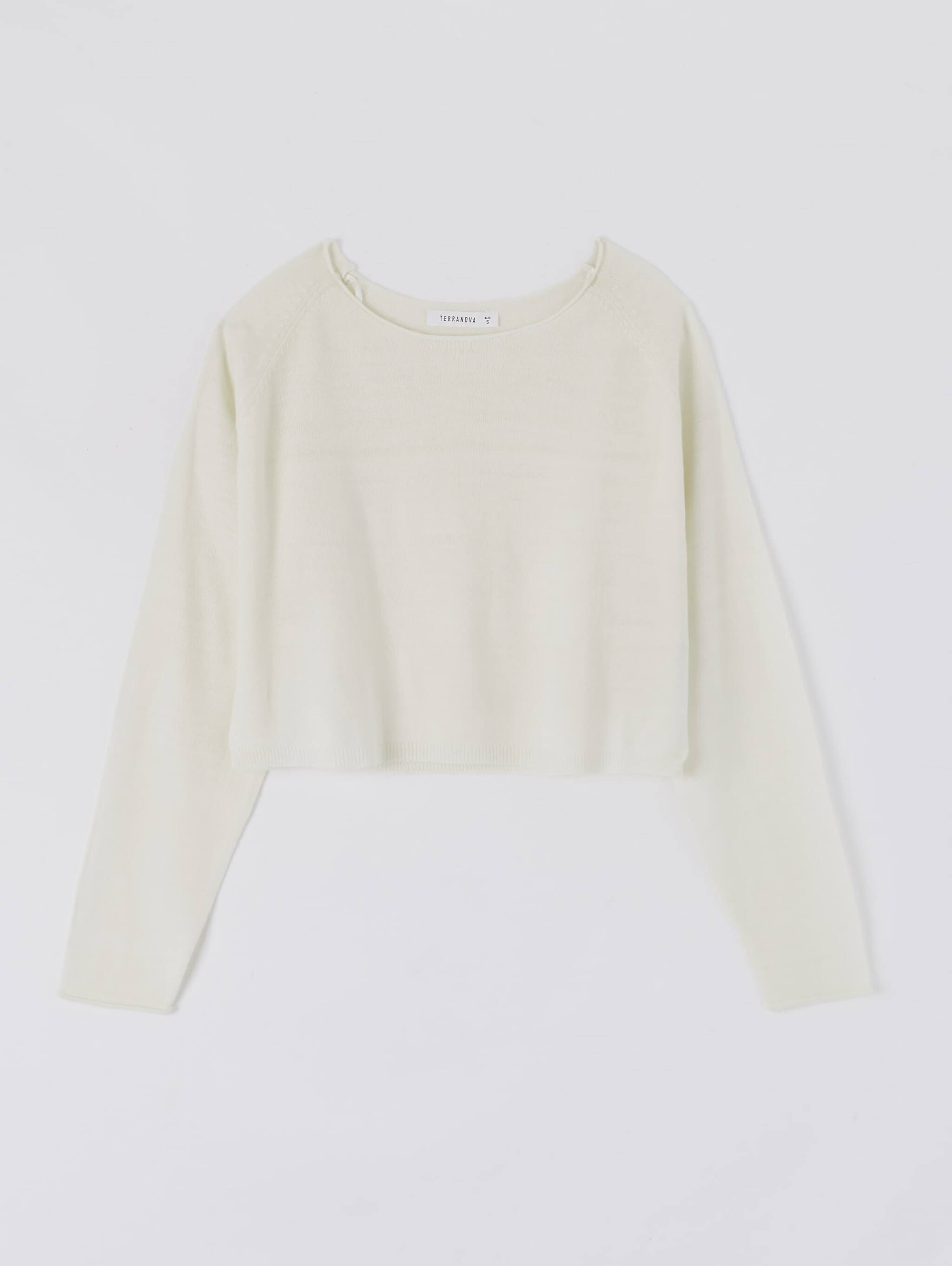 lightweight white sweater