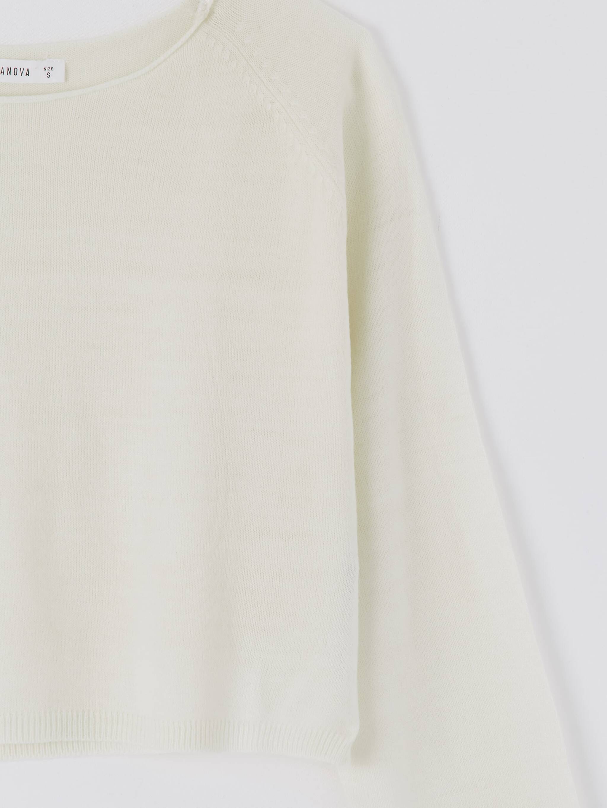 lightweight white sweater