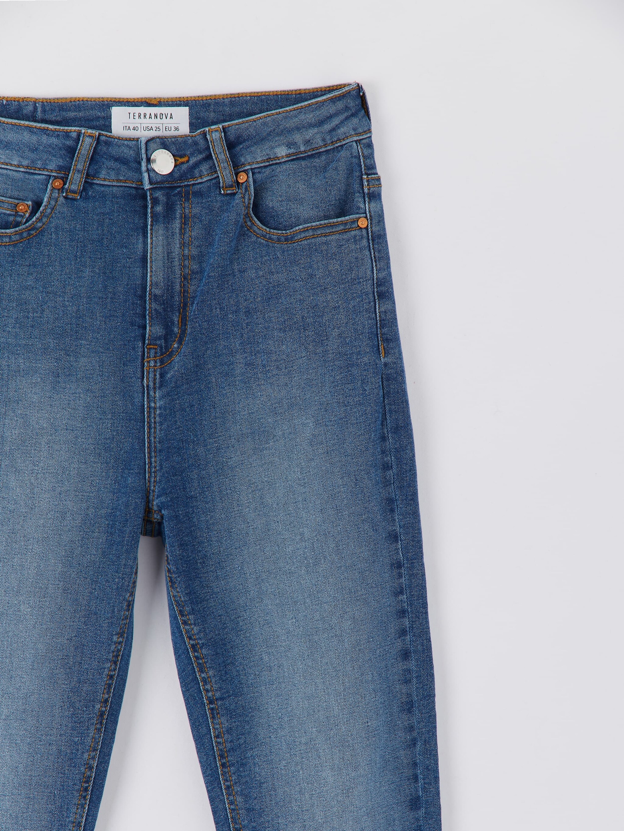 blue denim jeans