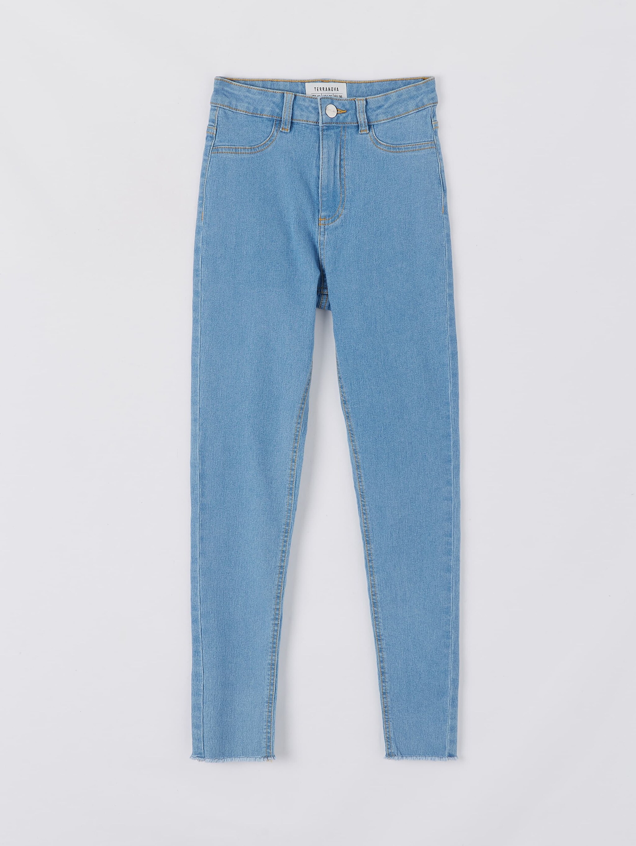 raw cut jeans