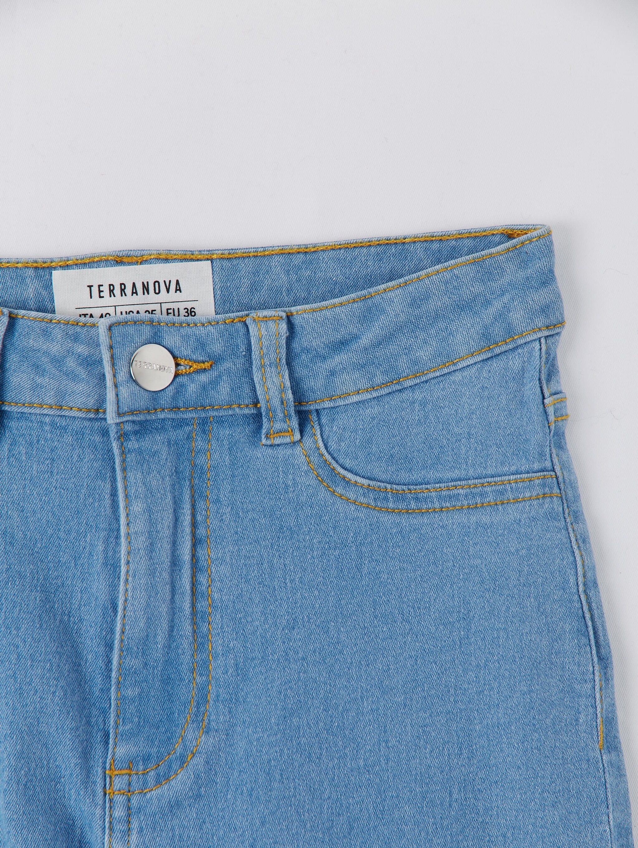 light blue denim jeggings