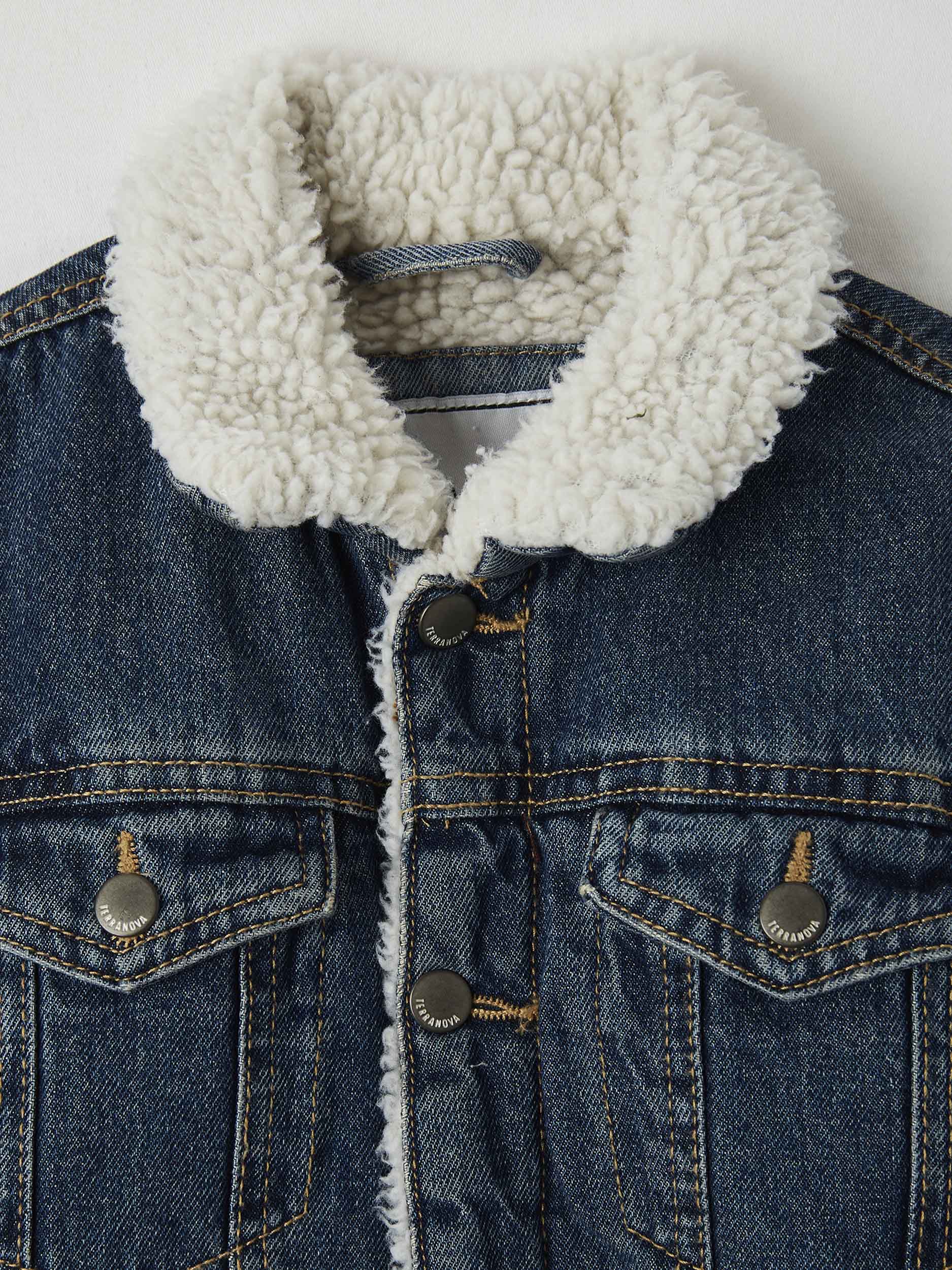 boys sherpa lined denim jacket