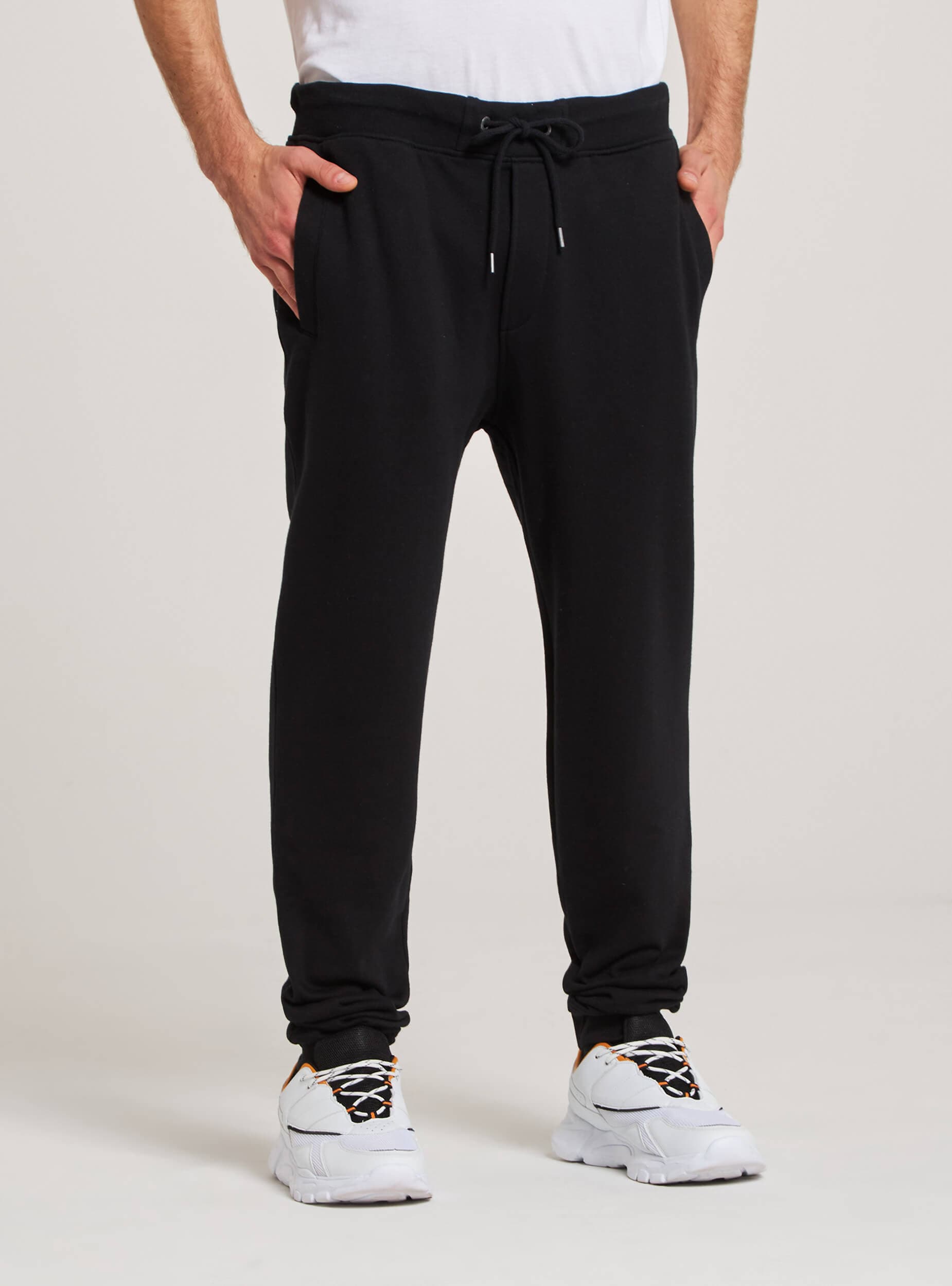 next black jogging bottoms