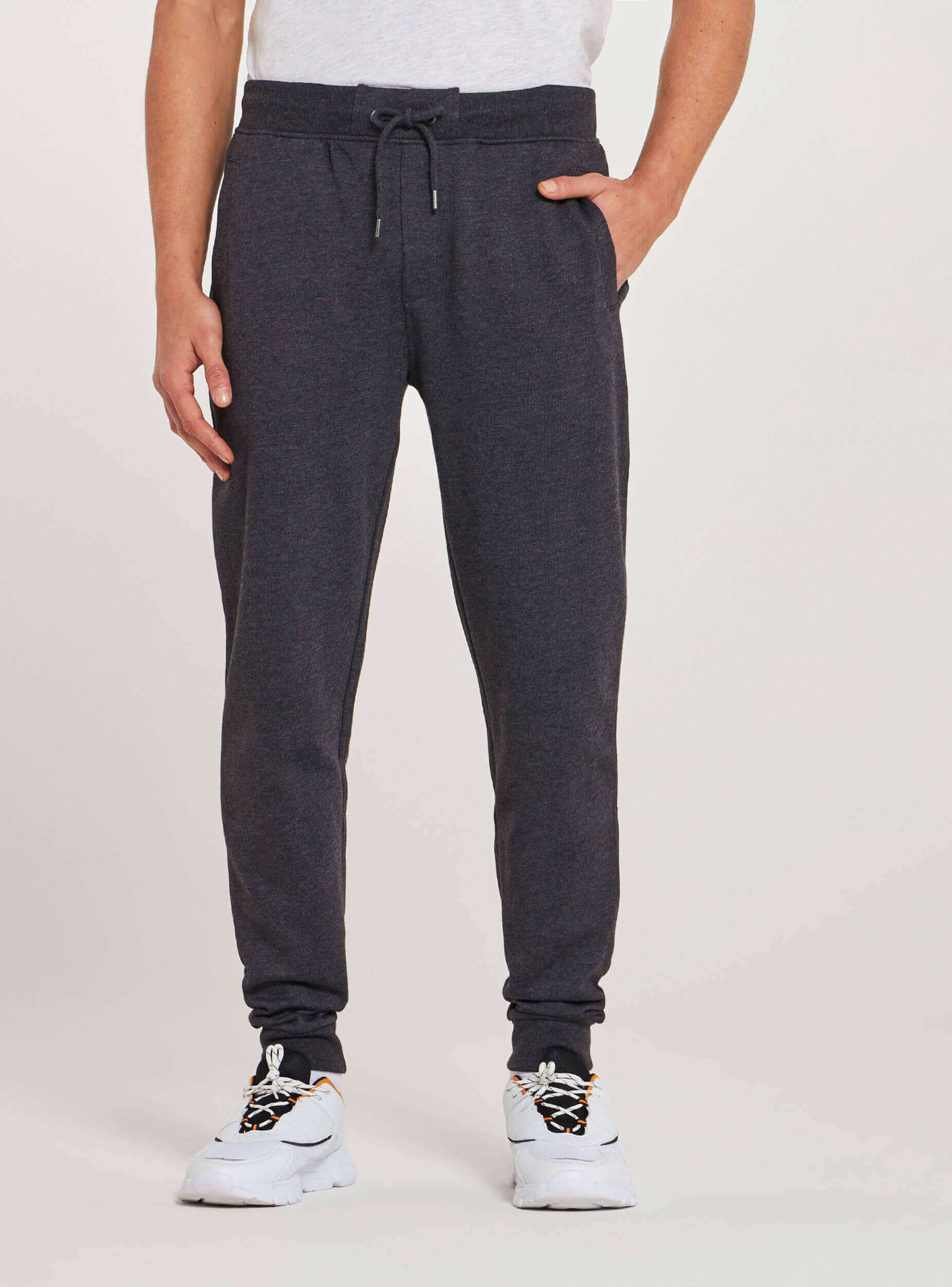 dark grey jogging bottoms
