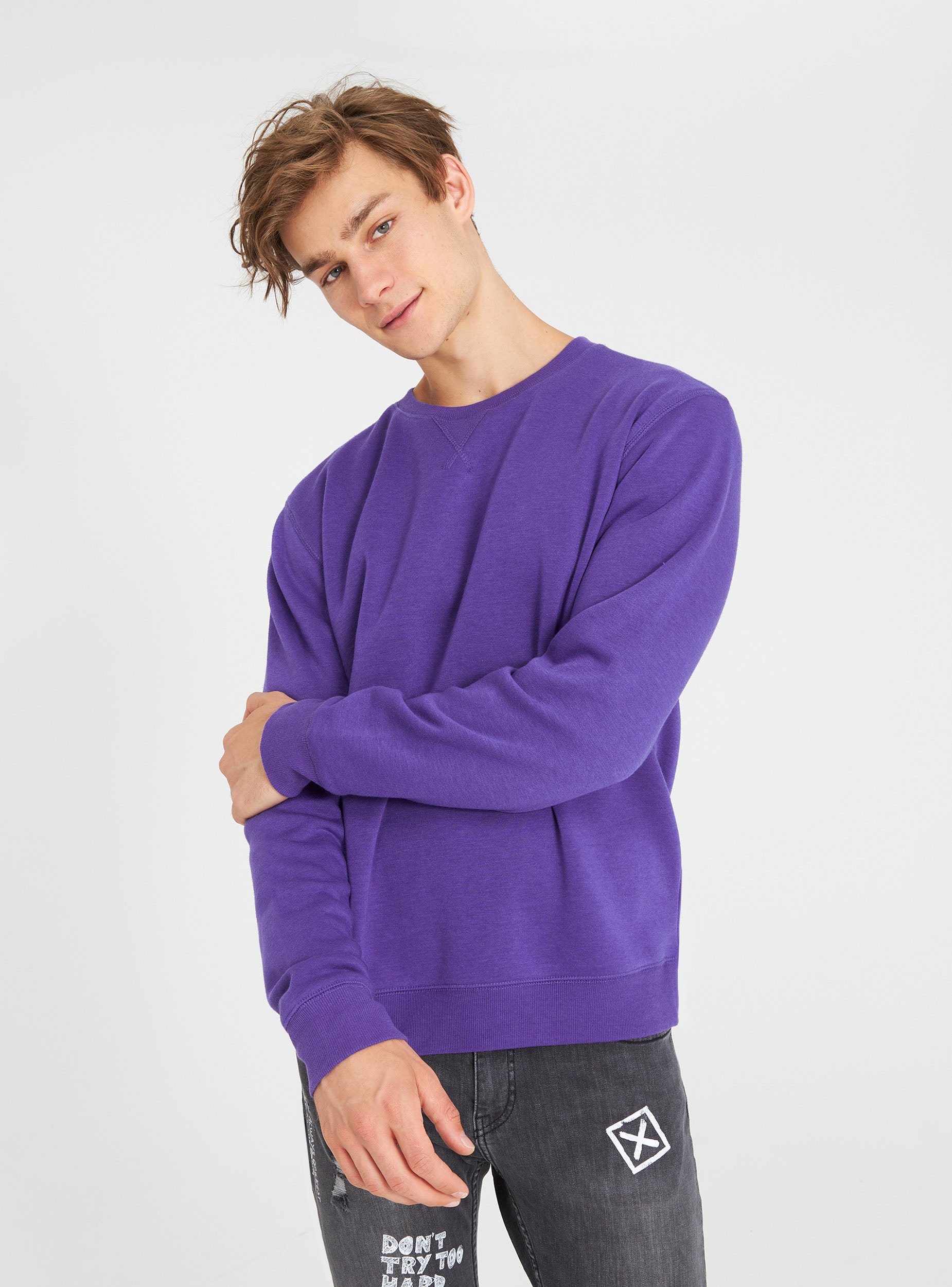 felpa uomo tinta unita