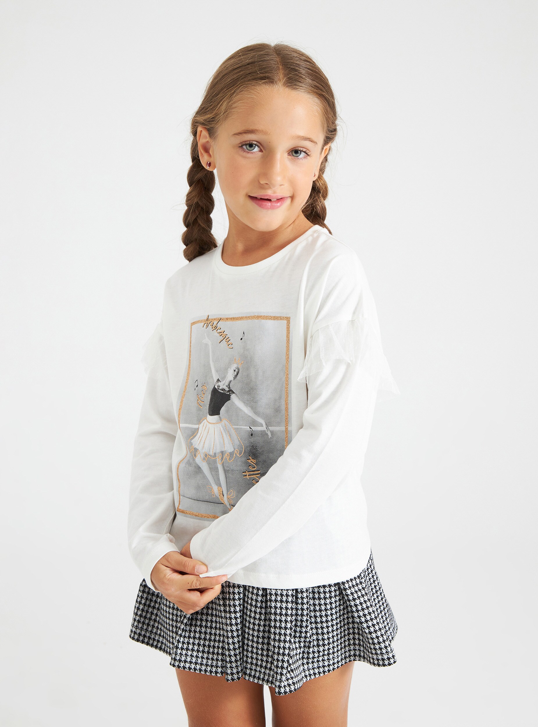 TERRANOVA T-Shirt con Stampa Ballerina Bambina TERRANOVA T-Shirt con Stampa Ballerina Bambina