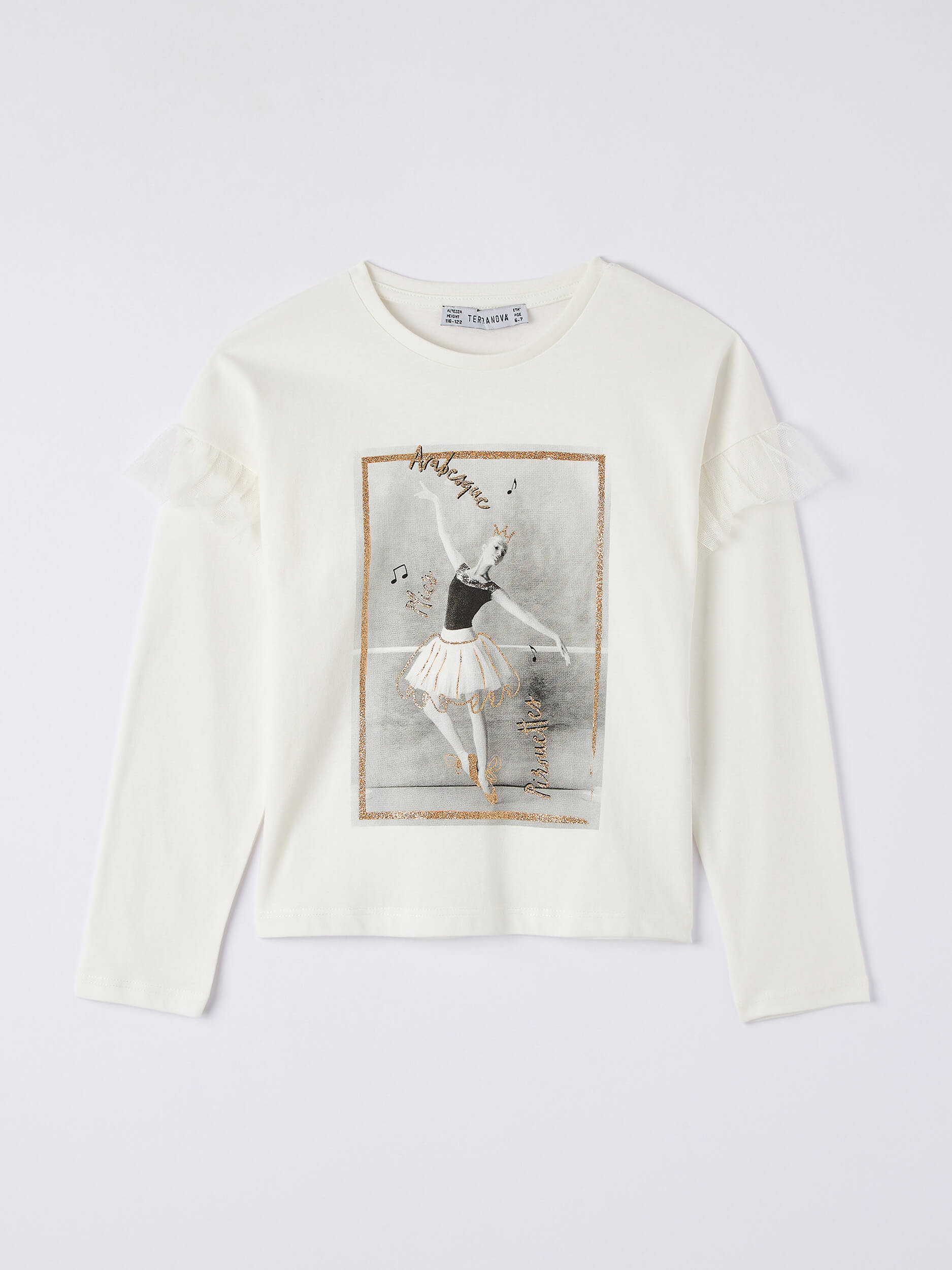 TERRANOVA T-Shirt con Stampa Ballerina Bambina TERRANOVA T-Shirt con Stampa Ballerina Bambina