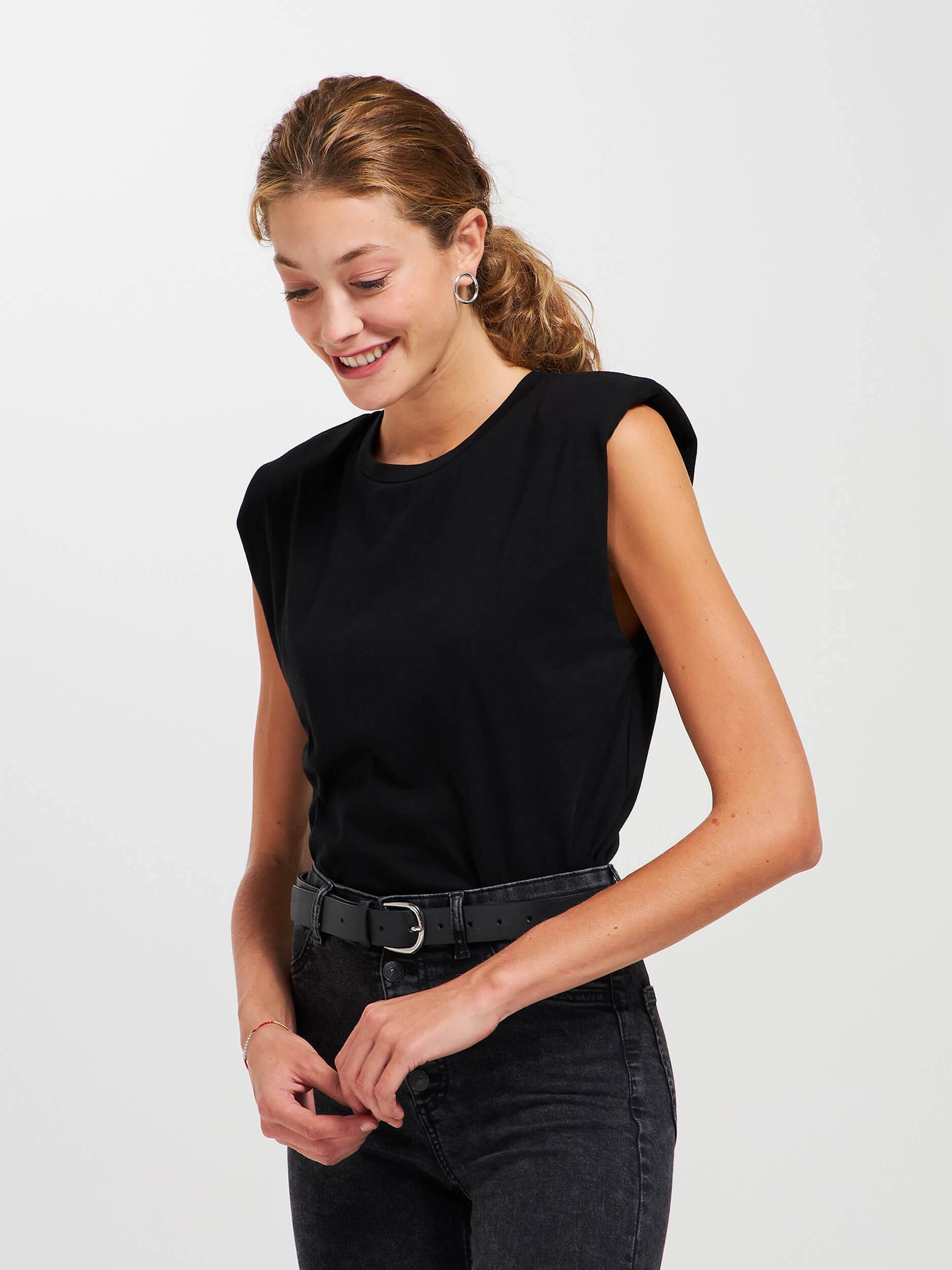 t shirt avec epaulette