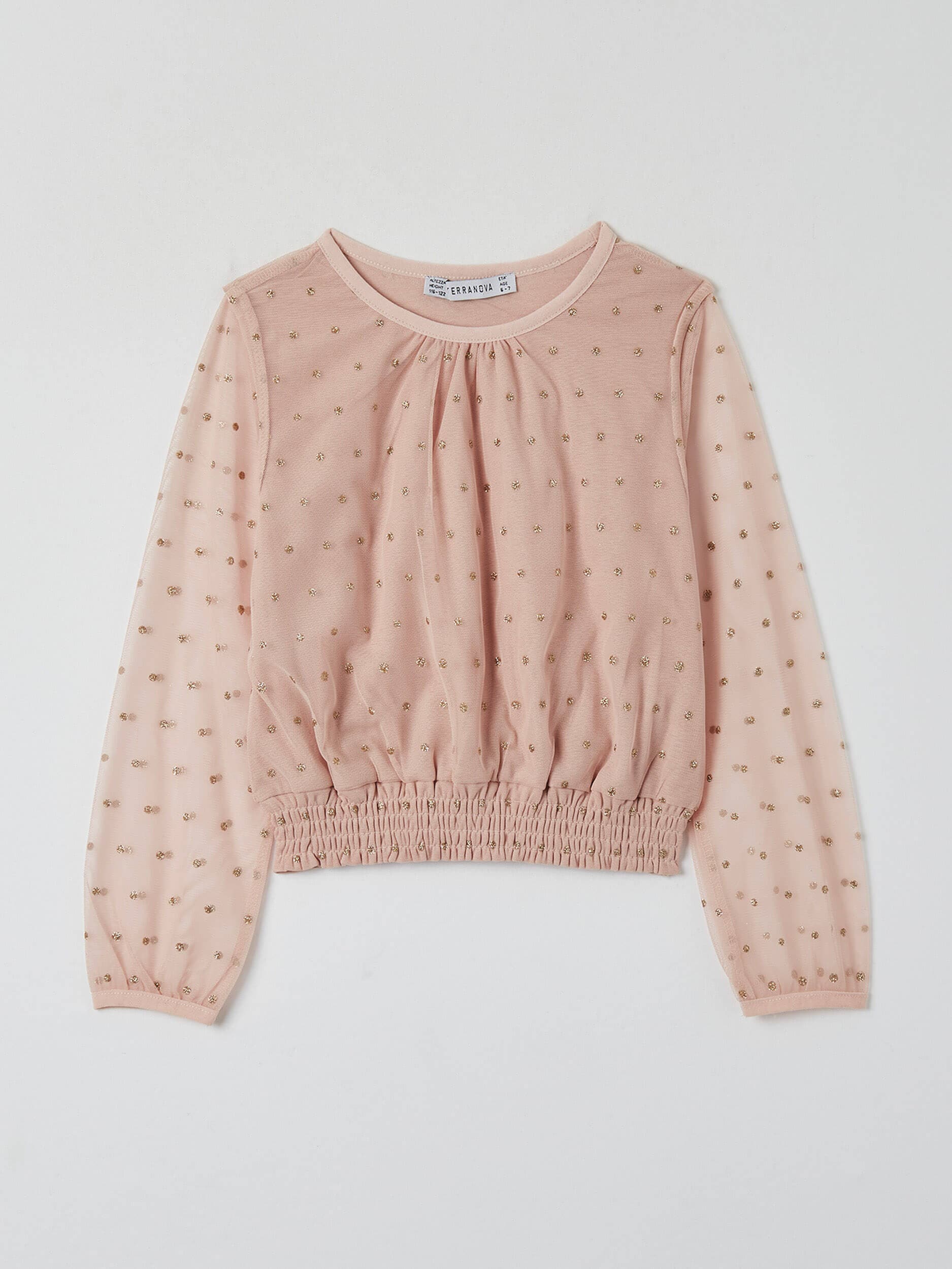 pink polka dot t shirt