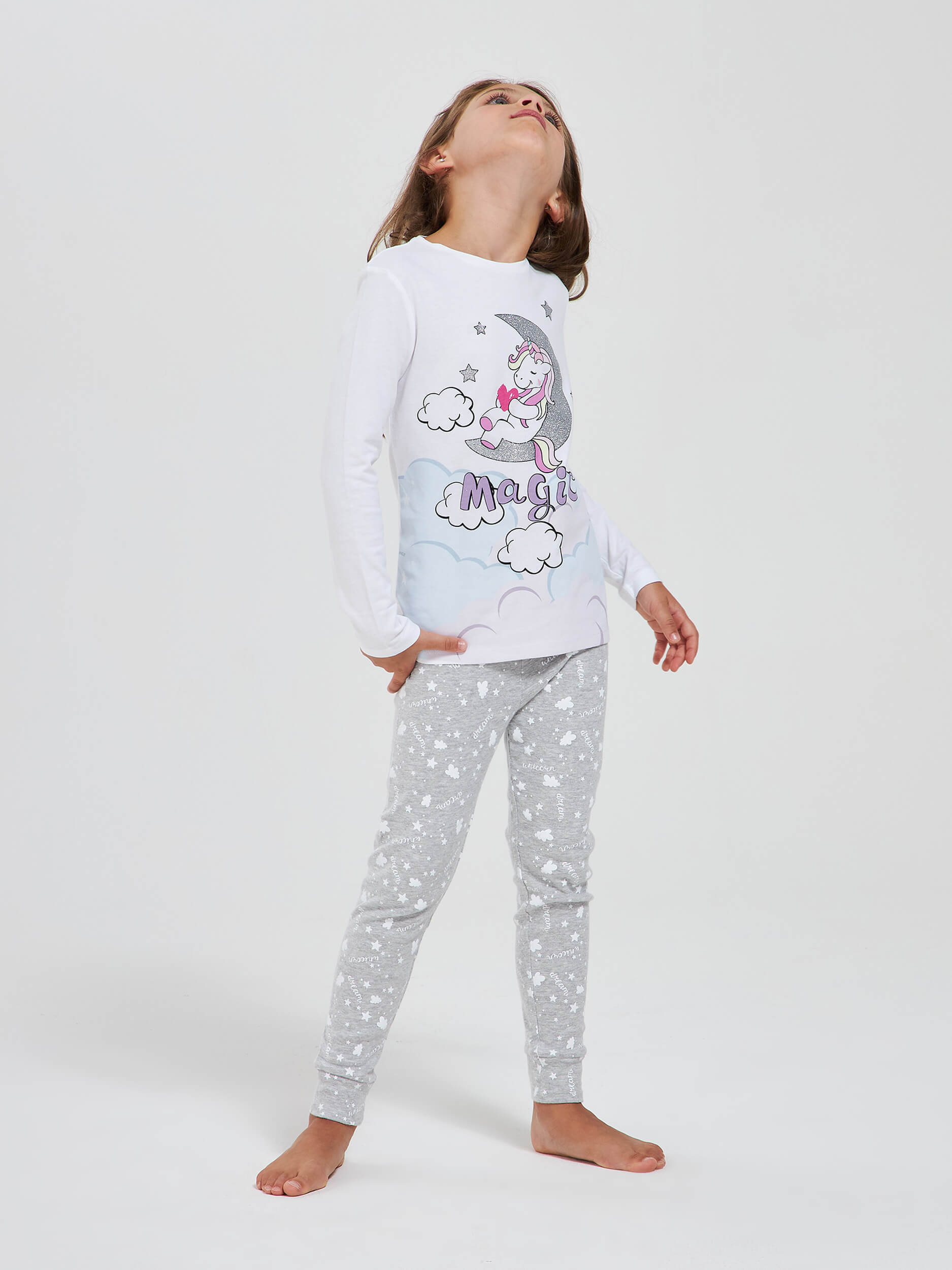 unicorn pyjamas girl