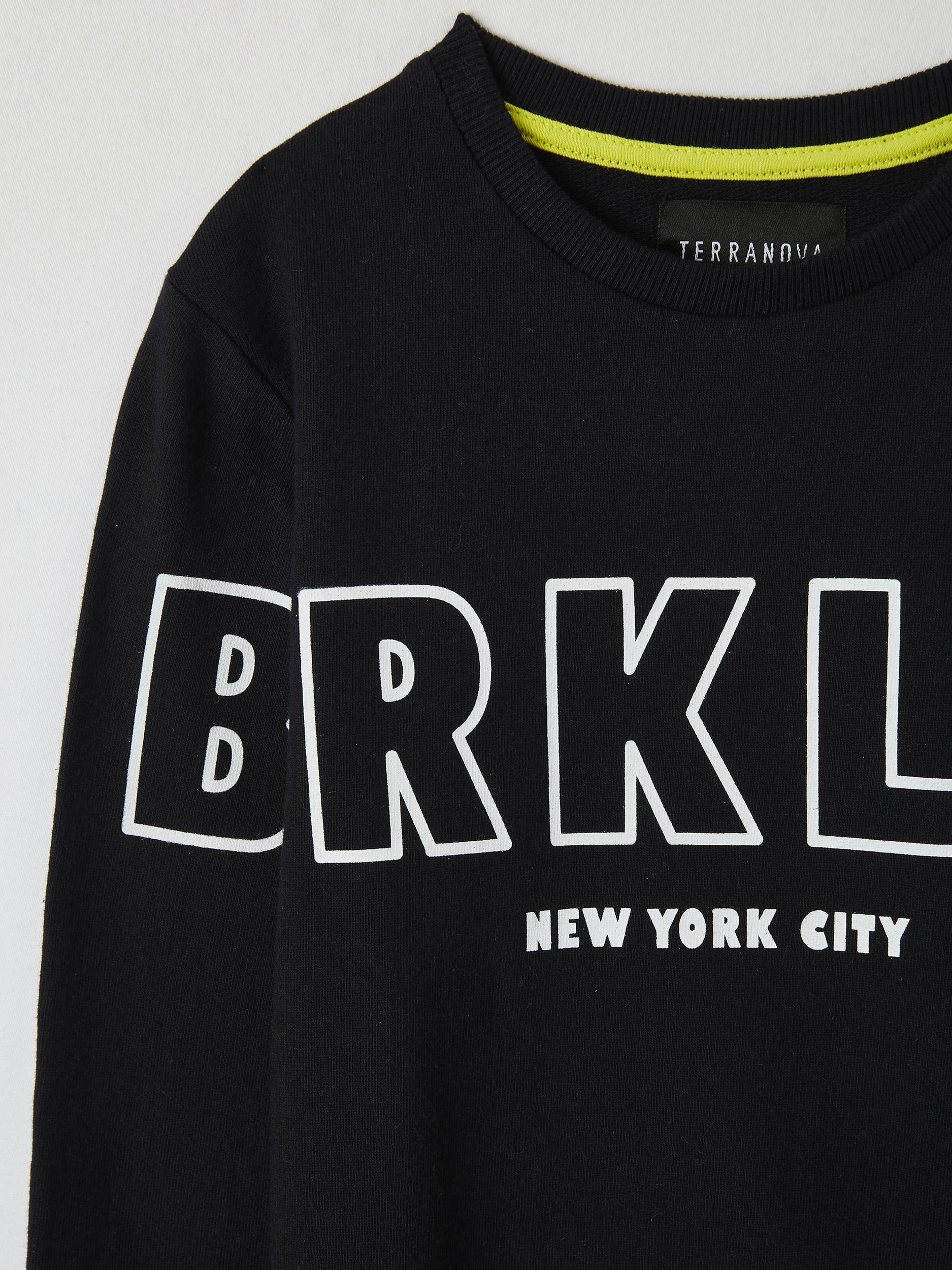 black slogan sweatshirt